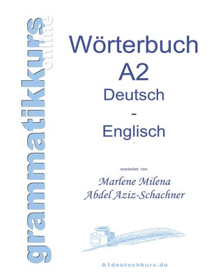 cover image of Wörterbuch Deutsch--Englisch Niveau A2